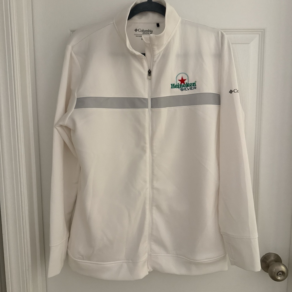 Columbia Women's White and Gray Ski Jacket
